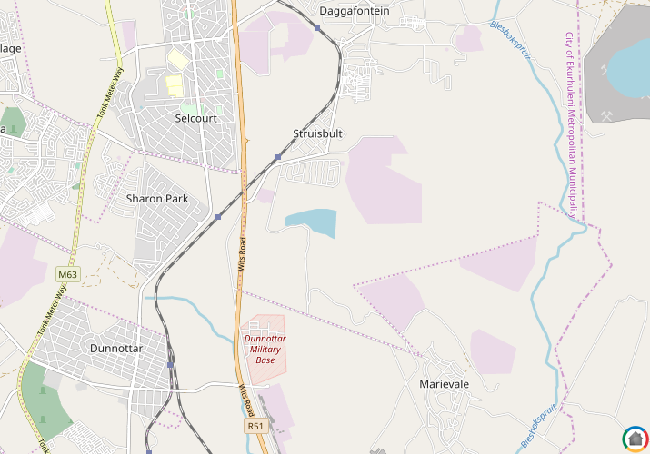 Map location of Struisbult